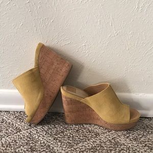 Yellow Dolce Vita wedges